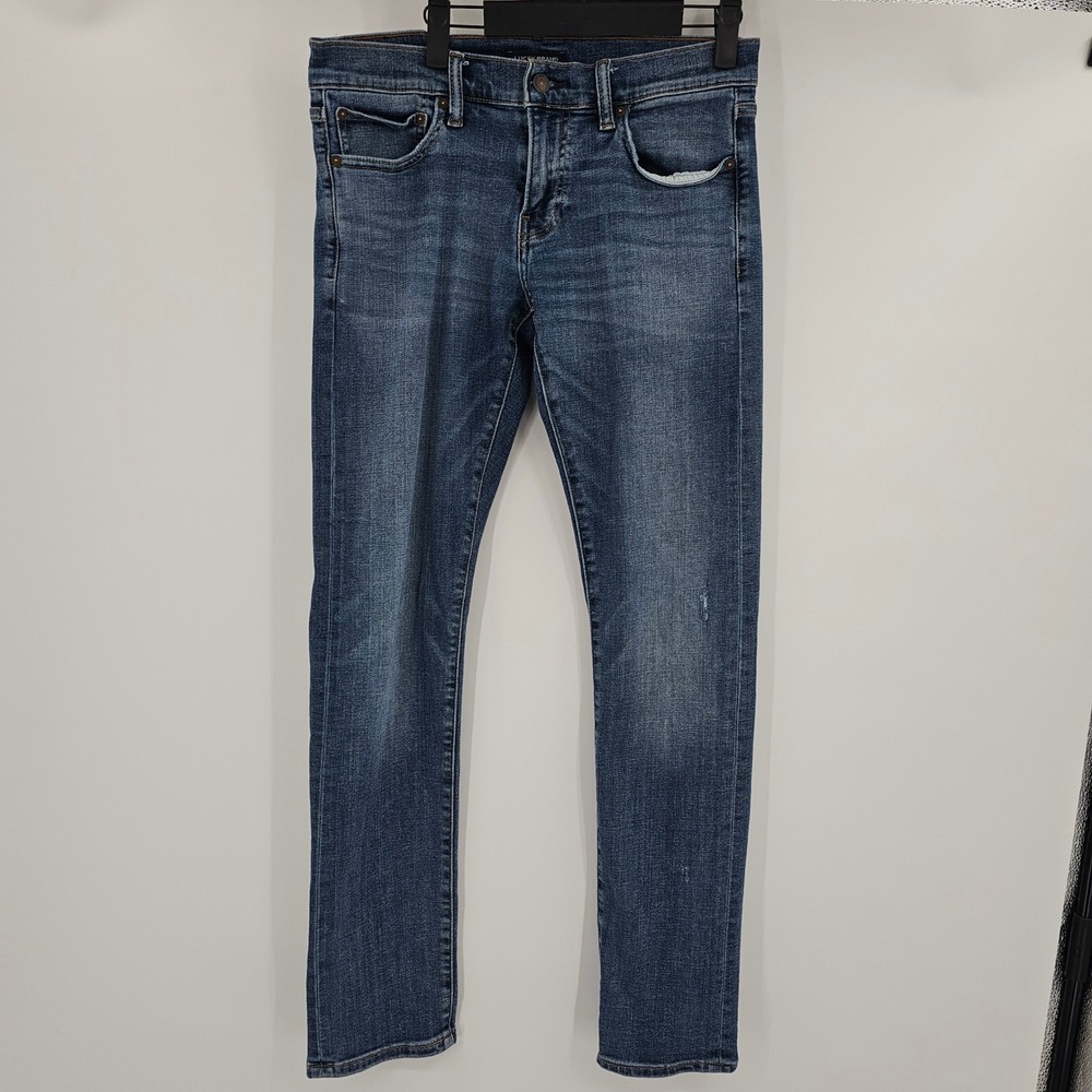 Lucky Brand Mens Jeans 30x32 Slim Fit Blue Denim Coolmax Poly Blend (32x32)